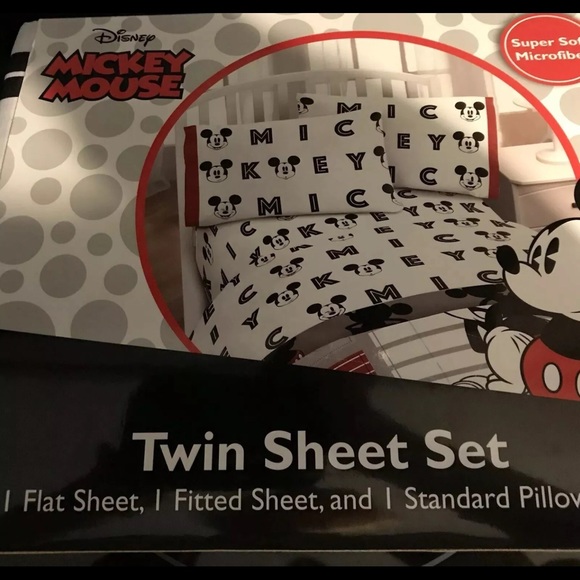 Disney Other - Disney Mickey Mouse Twin Sheet Set NWT